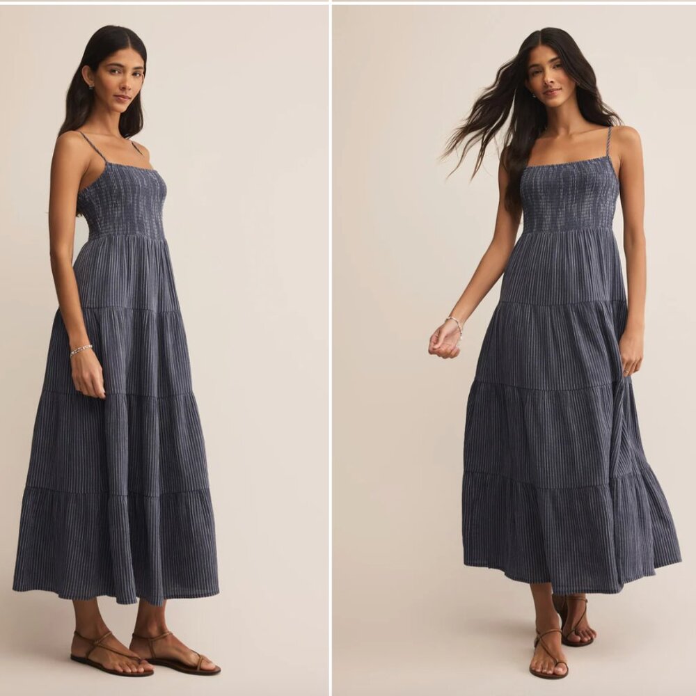 Z Supply Balos Striped Gauze Maxi Dress
